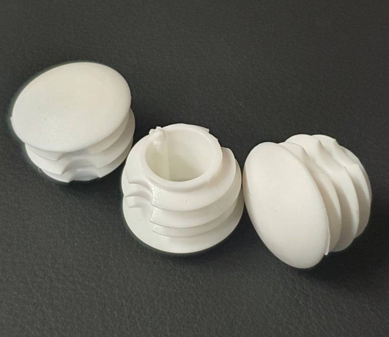 Lens head impact plug 18mm white