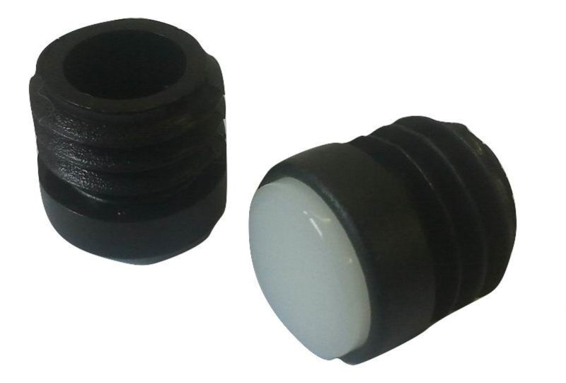 Inslagdop rond met polyamide glijlaag 20mm