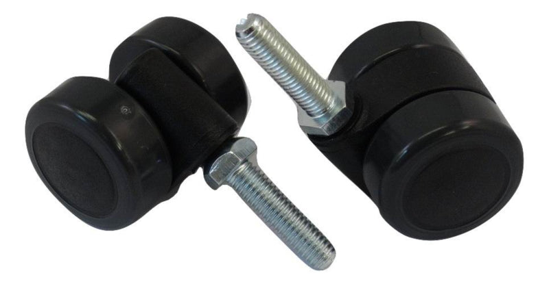 Swivel castors with threaded pin M8x30
