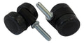 Swivel casters with threaded stem M8x15