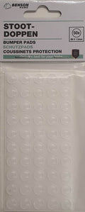 Zelfklevende stootdopjes 8mm rond, naturel/transparant (50 stuks)