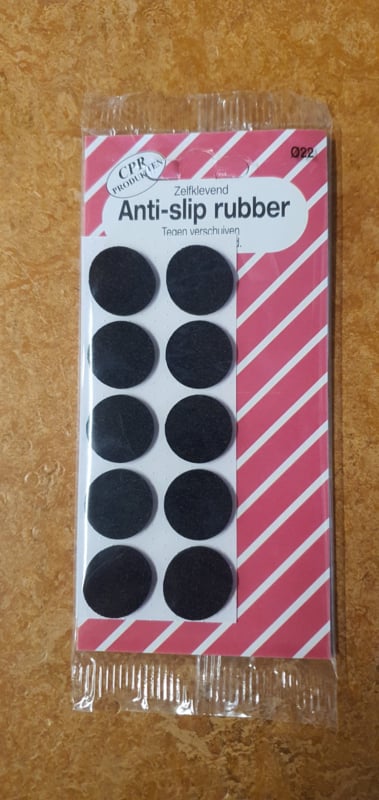 Anti-slip Rubber 22mm Black