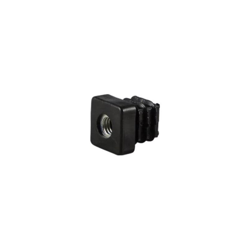 Square insert with M10 moulded nut, 40x40