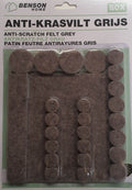 Assorted Anti-Scratch Felt Pads Grey (80 pcs)