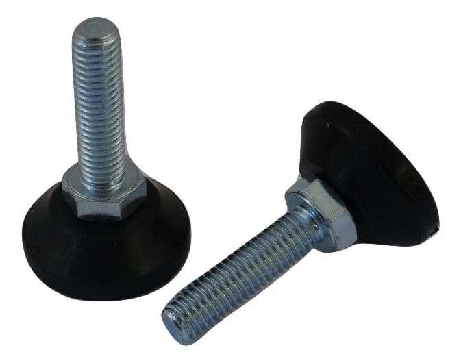 Adjustable foot M08x50 with swivelling foot 30mm