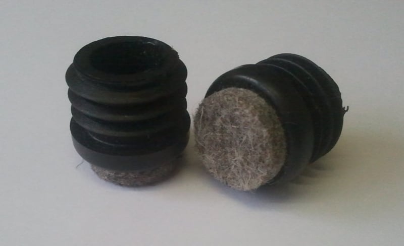 Felt insert cap, round, 28mm