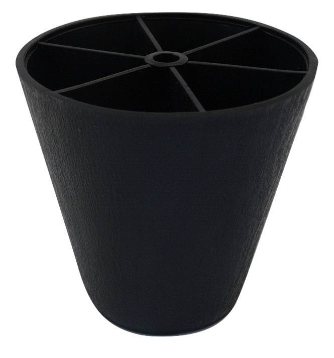 Plastic screw-in leg, conical, 93mm x 90mm