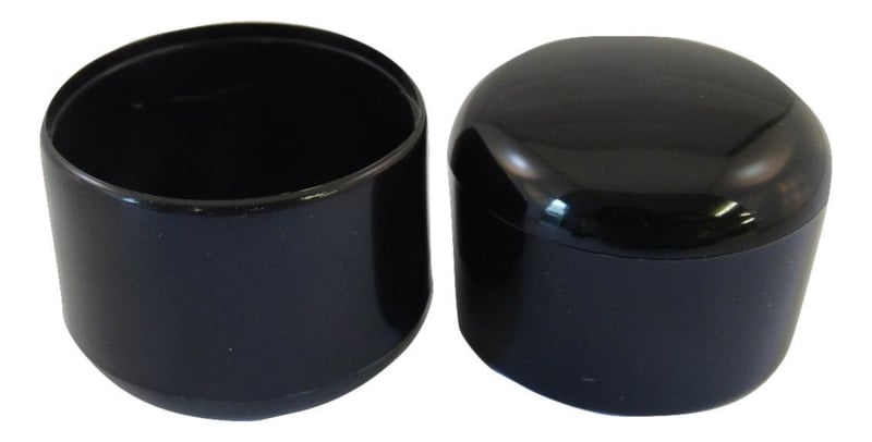 PVC End Cap 42mm Black