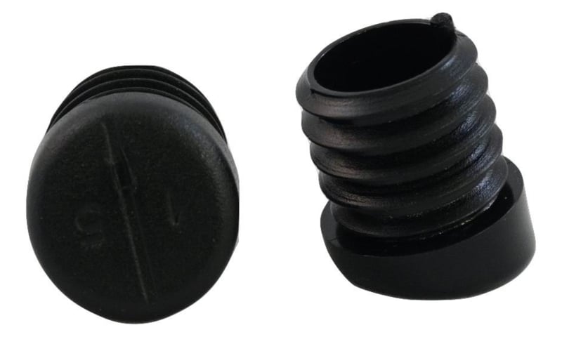 Plug-in cap with 15° angled foot 22mm