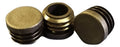 End cap, round, flat head, 100mm, black