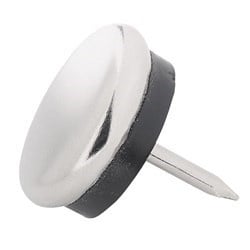 Metal glide nail, 23mm, with plastic damping ring