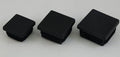 Square Flat-Head Plug, 22x22mm, Black
