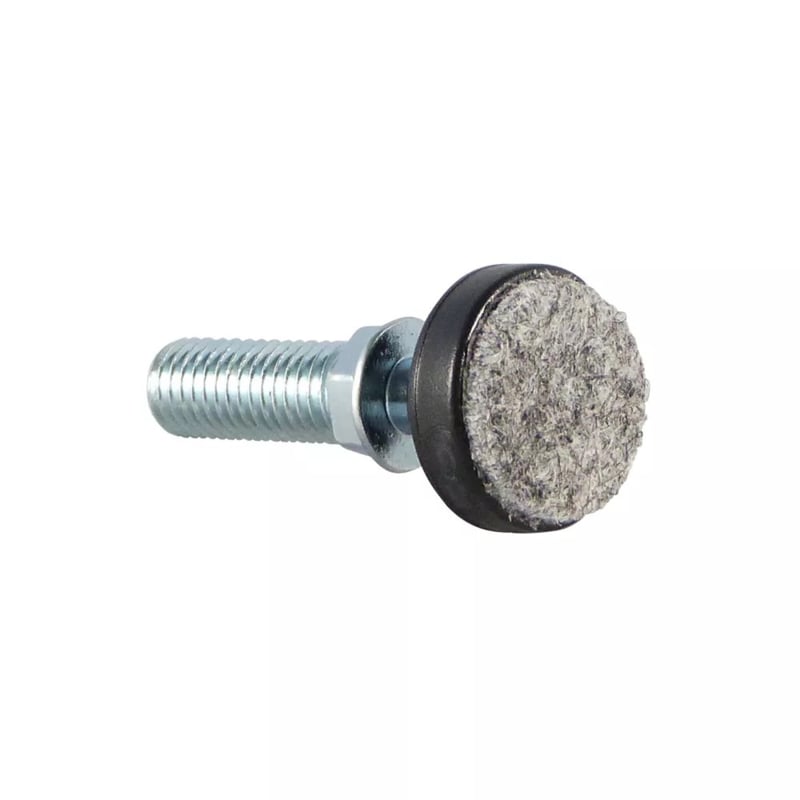 Leveling foot with ball joint and felt, 25mm, M8x25