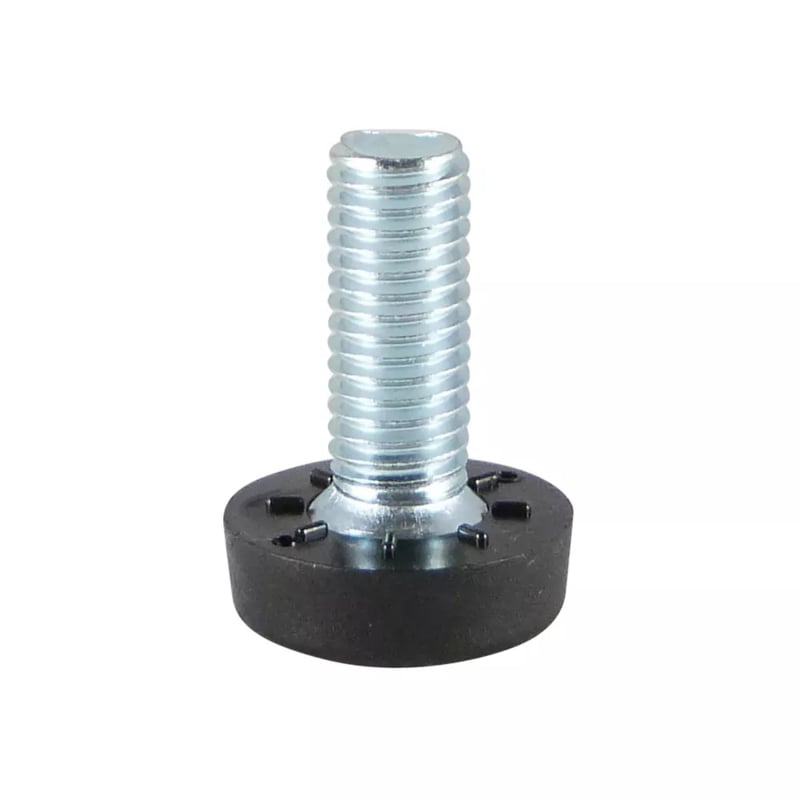 Small adjustable foot M06x15 with fixed base 20mm