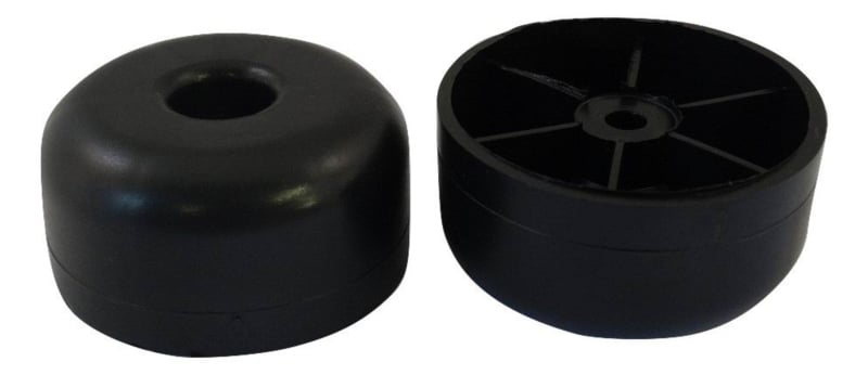 Plastic foot with screw hole, 25mm high