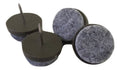 Viltglijder met nagel 24mm bruin