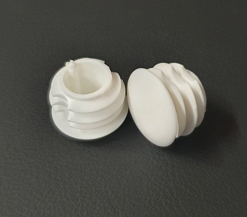 Lens head impact cap 21mm white, RAL 9003 (Signal White)