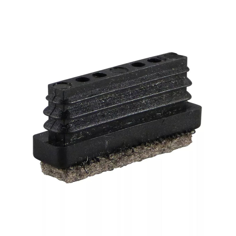 Inslagdop, rechthoek, 20x15mm met thermisch gelaste viltlaag