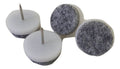 Viltglijder met nagel 24mm wit
