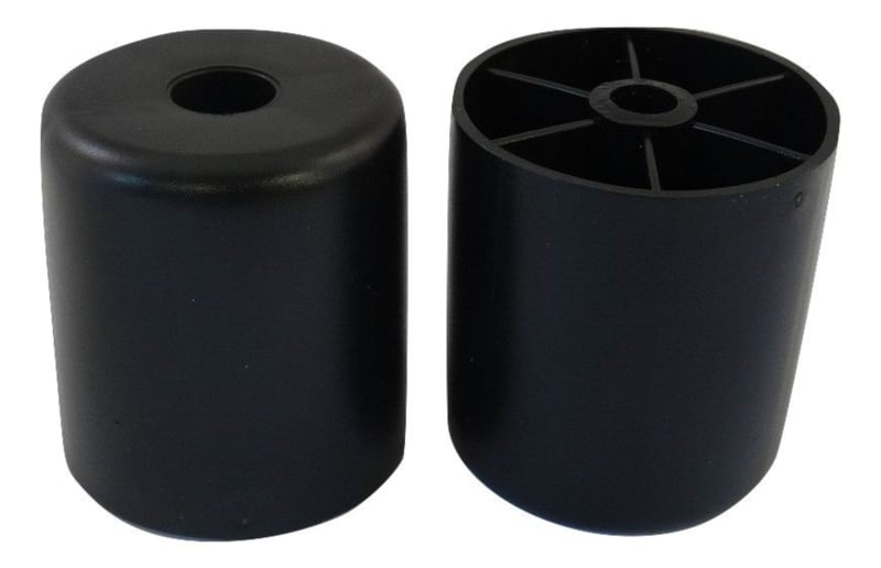 Plastic leg with screw hole, 55mm high