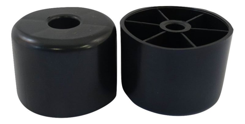 Plastic leg with screw hole, 35mm high
